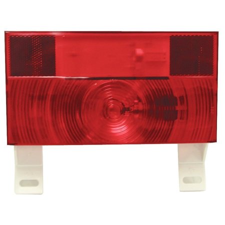 PETERSON MANUFACTURING Stop Turn Tail Light Incandescent Bulb Rectangular Red 8916 Length x 458 Width V25913